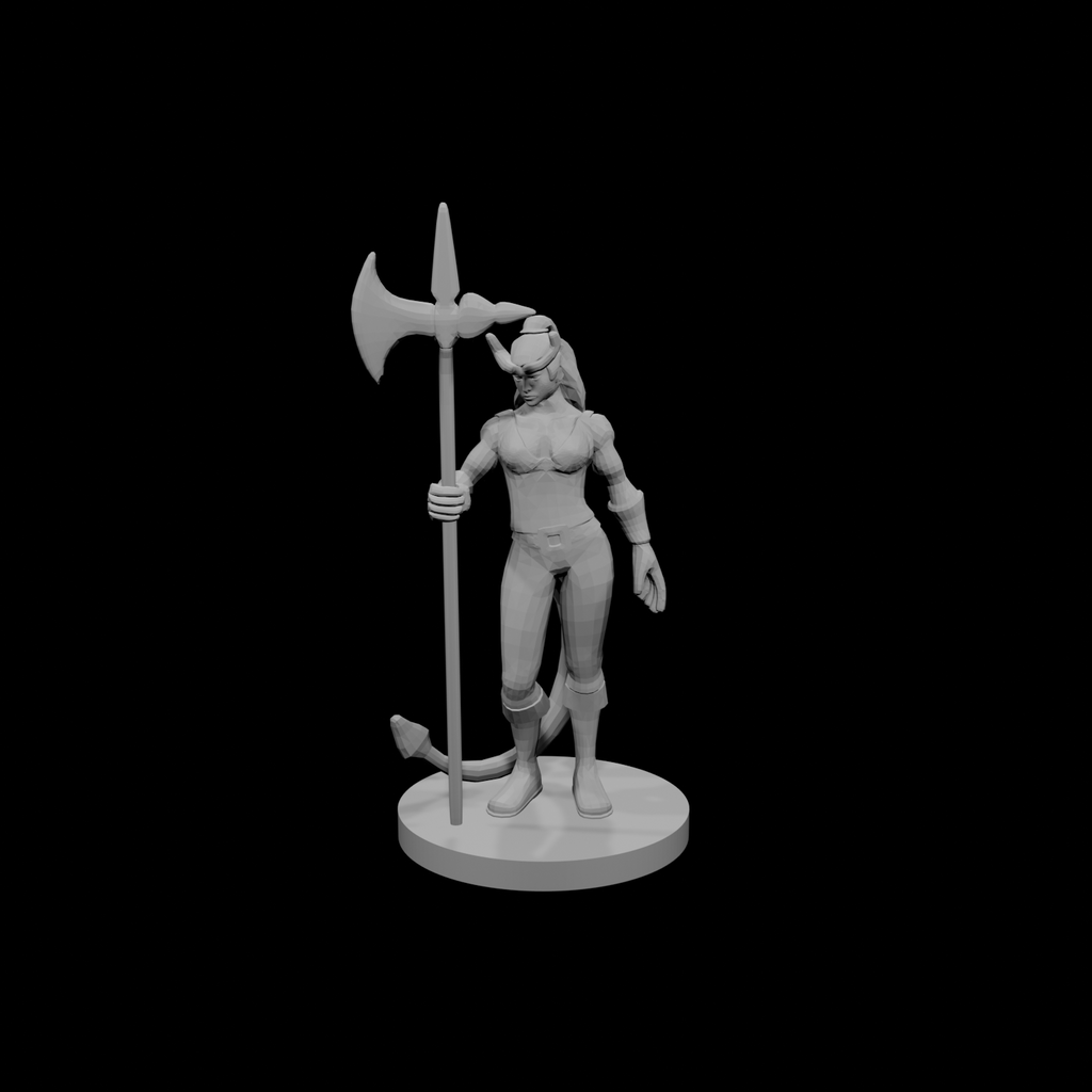 Tiefling Female Barbarian