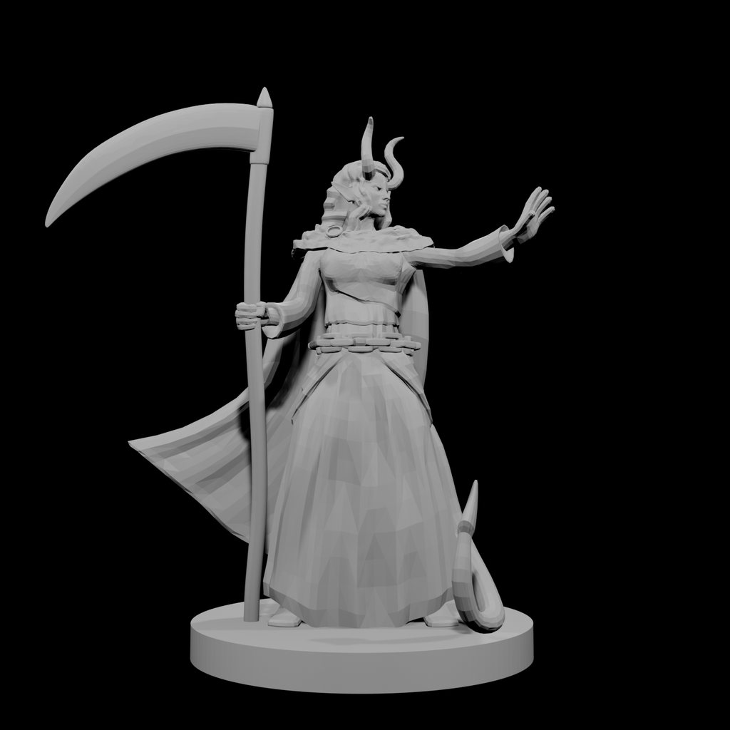 Tiefling Female Death Cleric 3