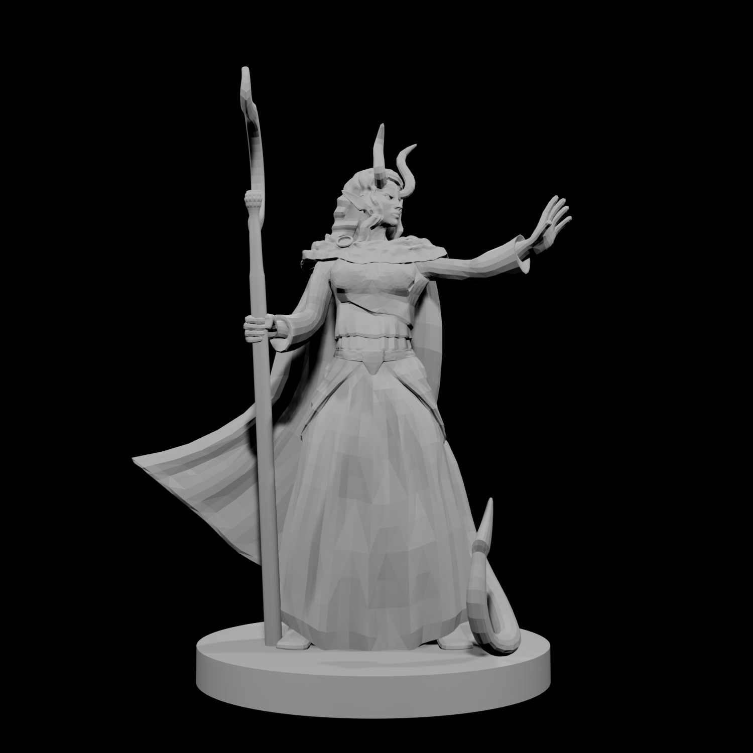 Tiefling Female Druid