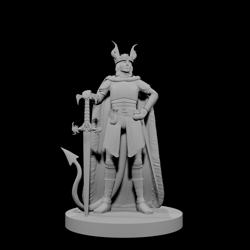 Tiefling Female Fighter 2