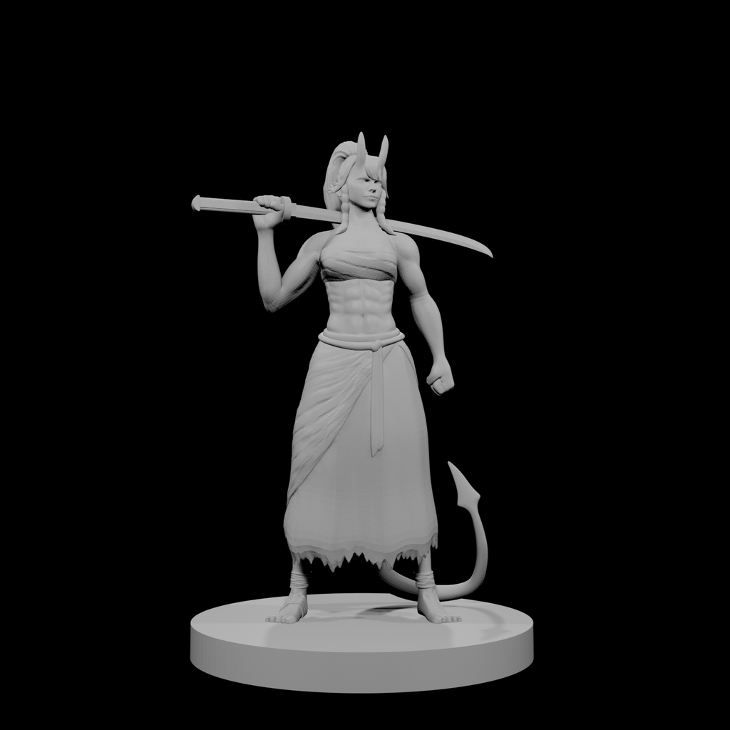 Tiefling Female Kensai Monk