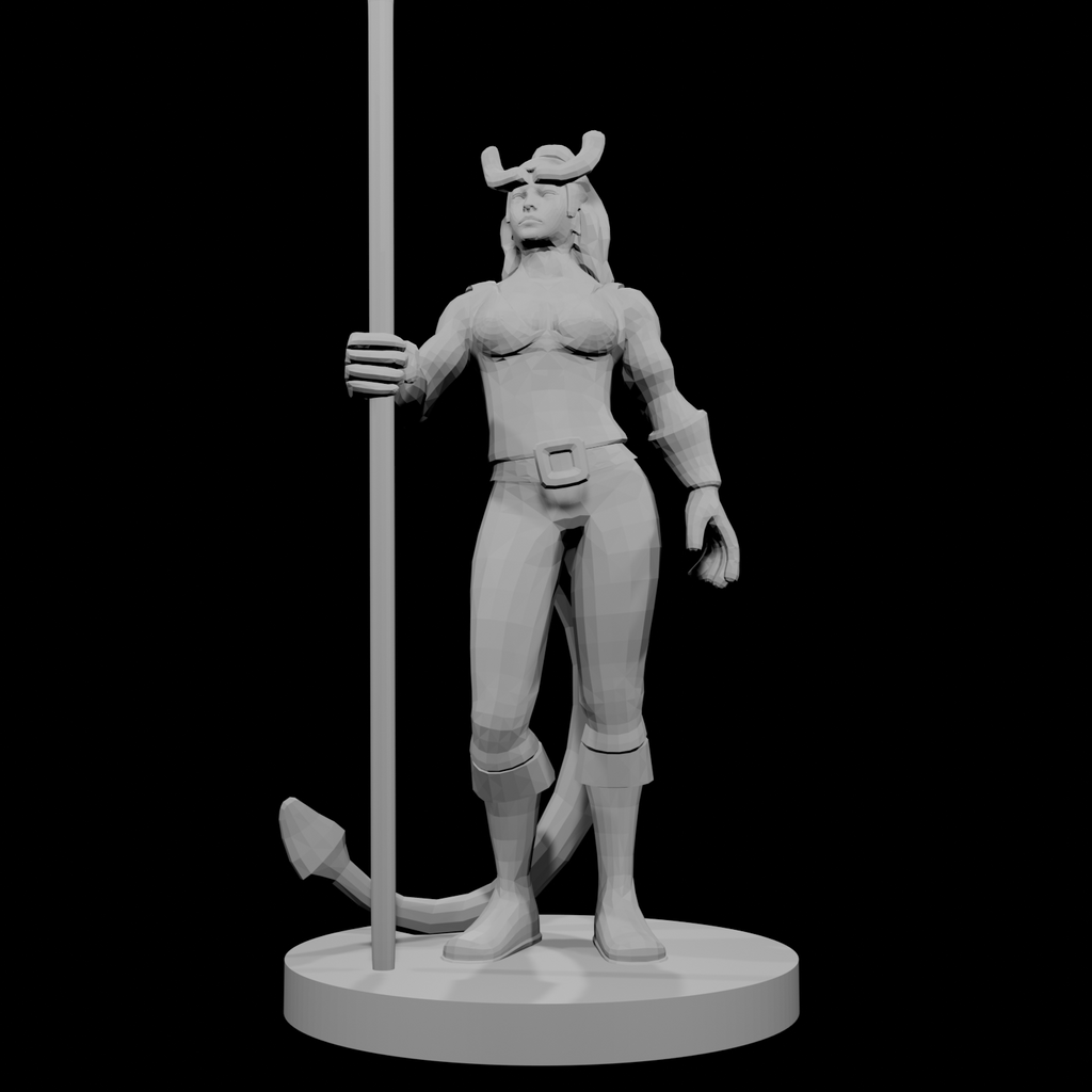Tiefling Female Monk