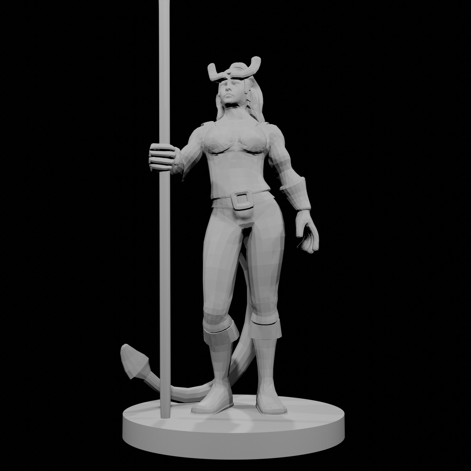 Tiefling Female Monk