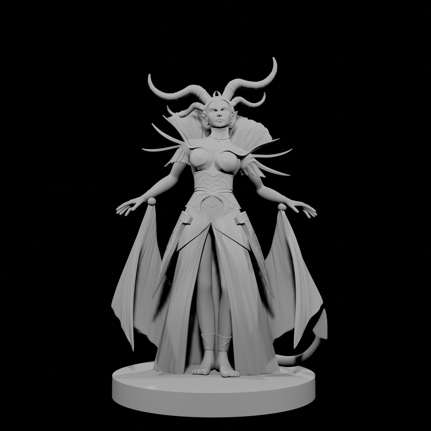 Tiefling Female Sorceress 3