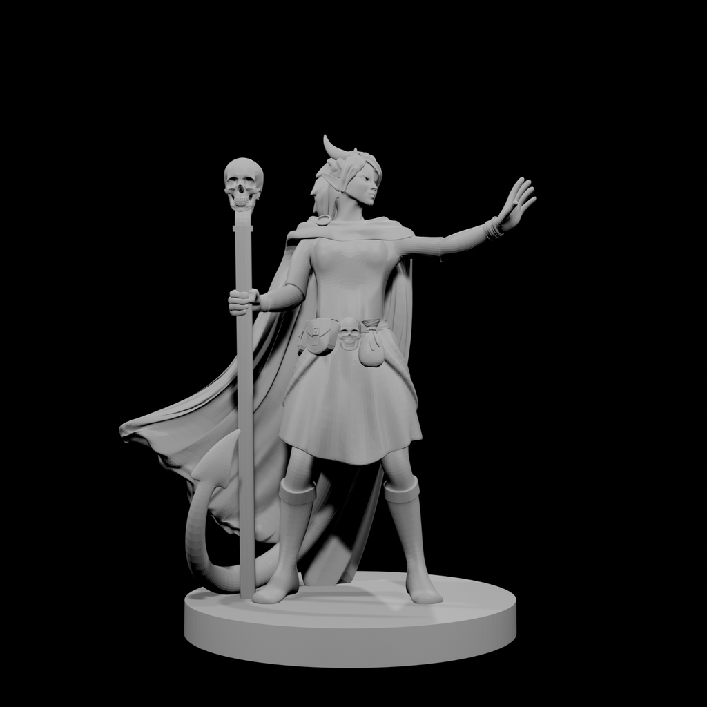 Tiefling Female Warlock