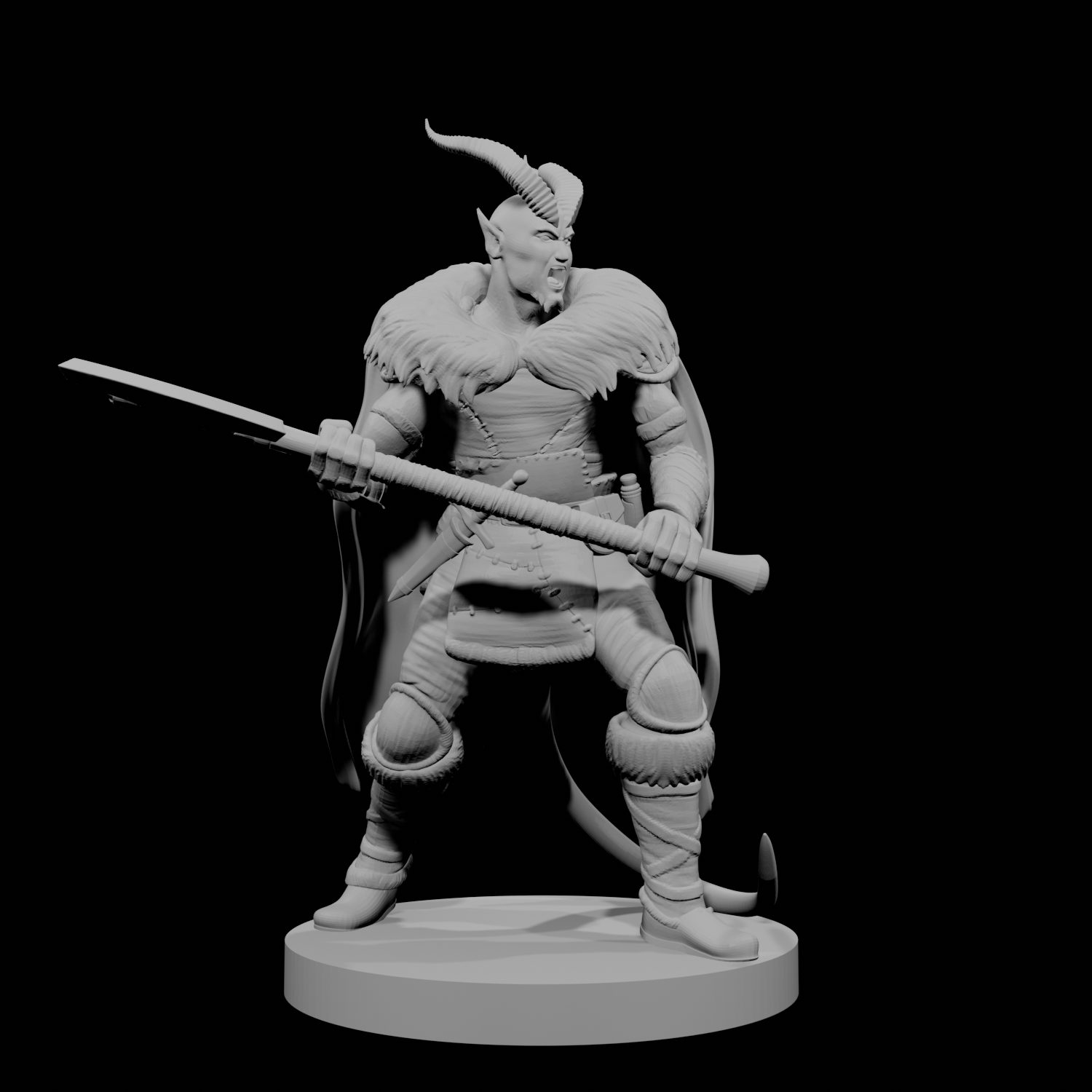 Tiefling Male Barbarian 2