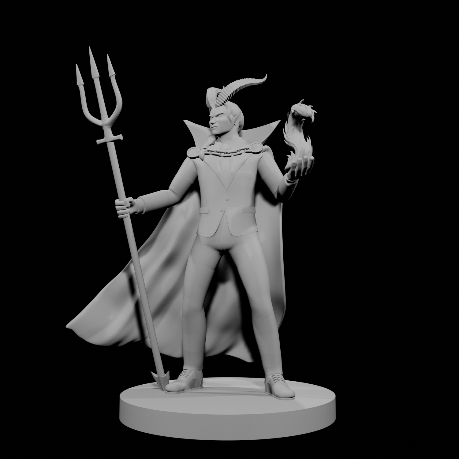 Tiefling Male Warlock of the Deep