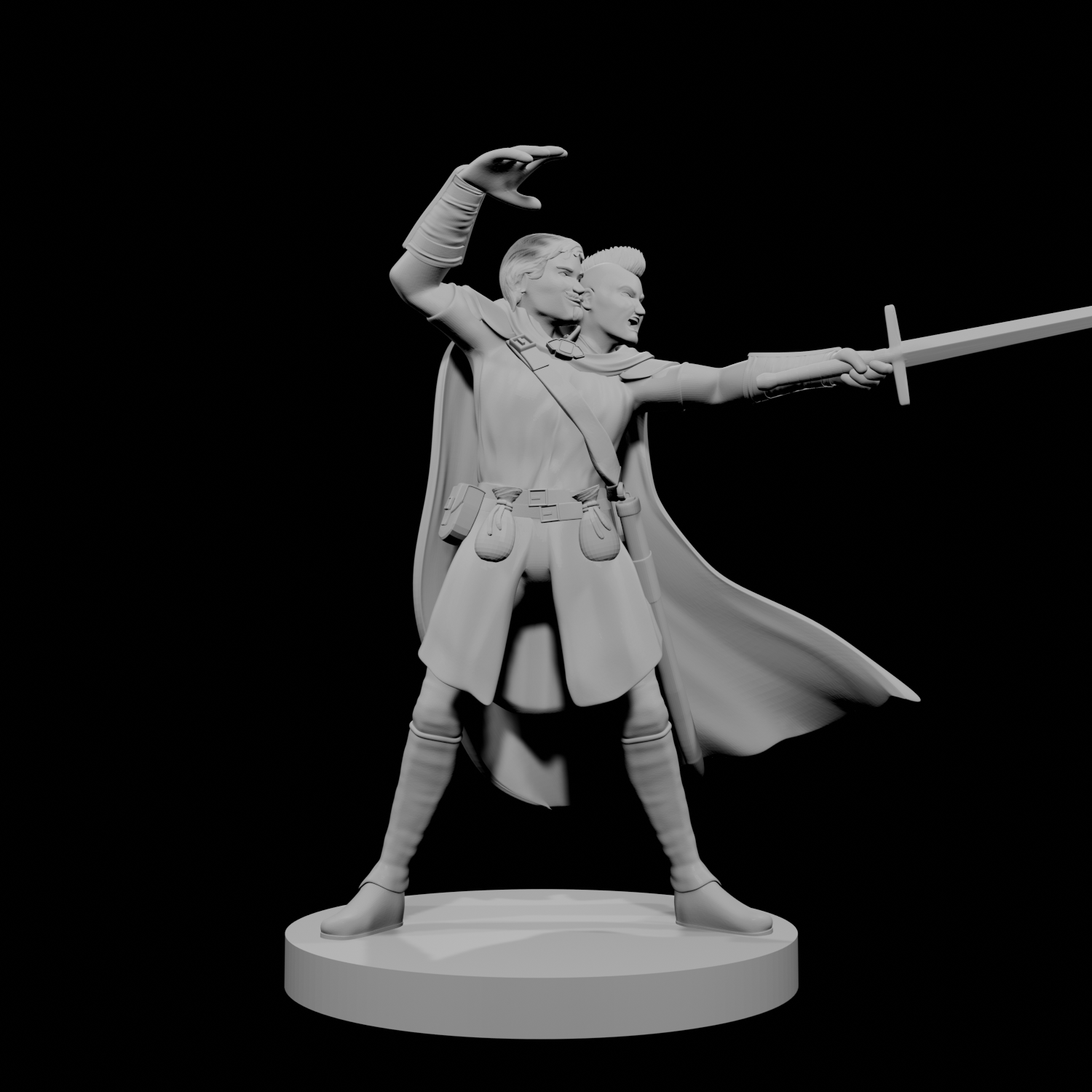 Two Headed Human Male Sorcerer Fighter 2
