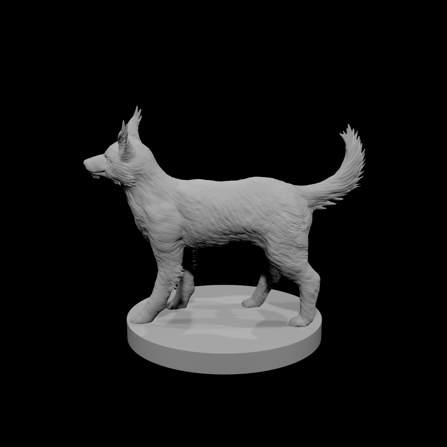 Chien clignotant