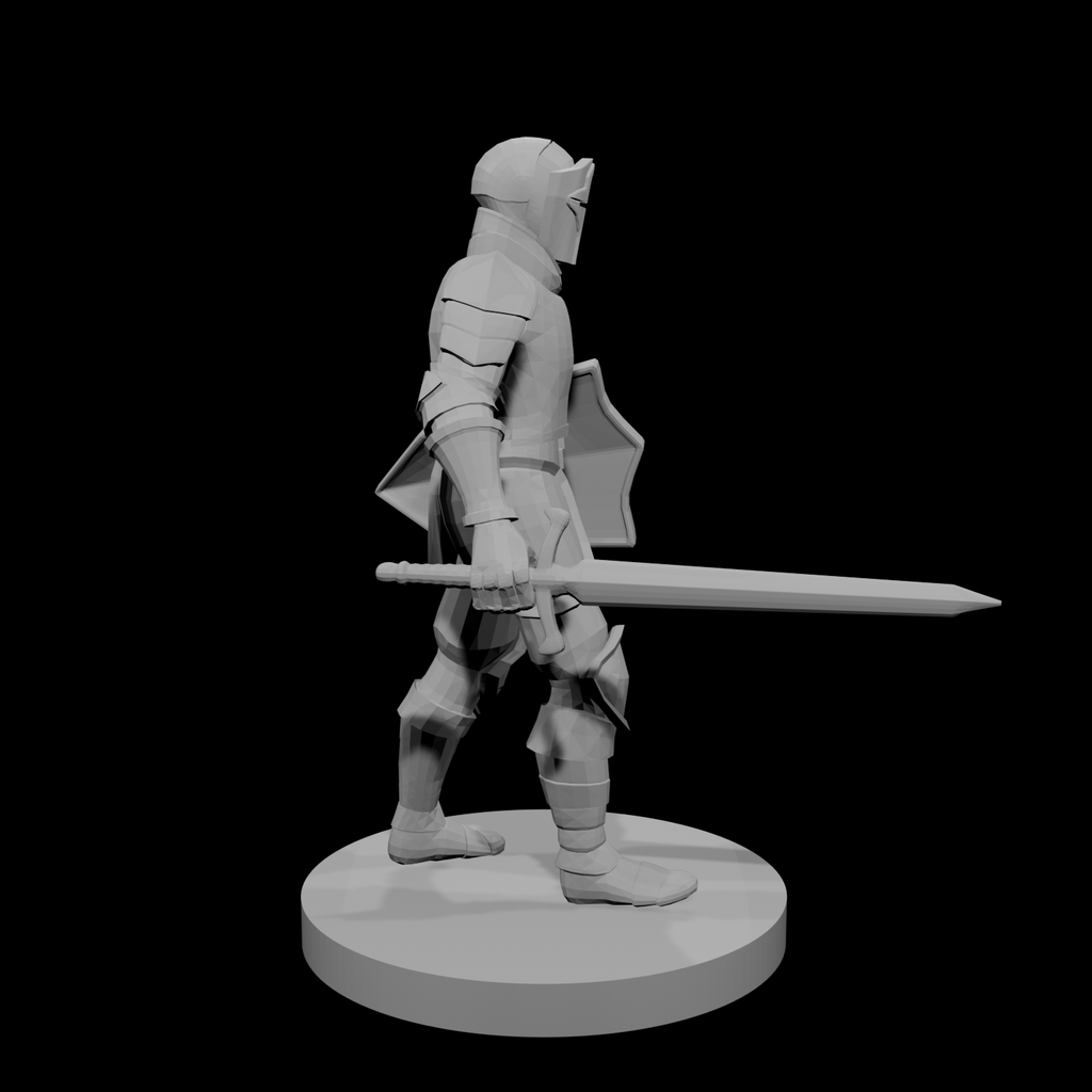 Paladin de la Conquête, épée et bouclier