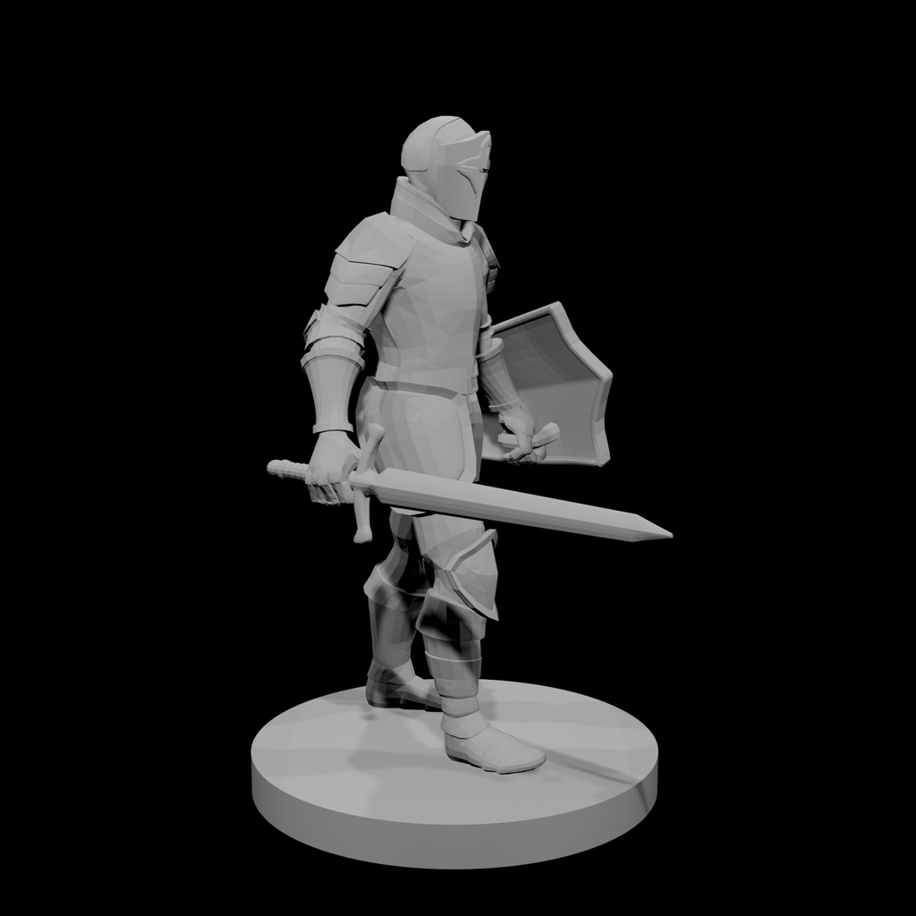 Paladin de la Conquête, épée et bouclier