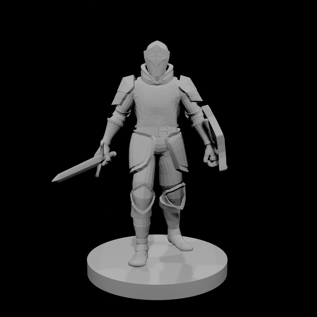 Paladin de la Conquête, épée et bouclier