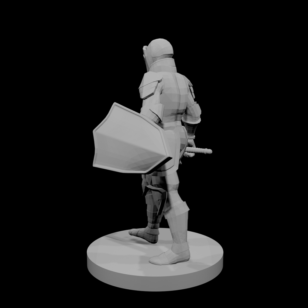 Paladin de la Conquête, épée et bouclier
