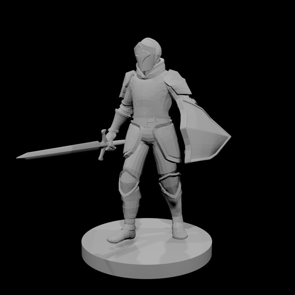 Paladin de la Conquête, épée et bouclier