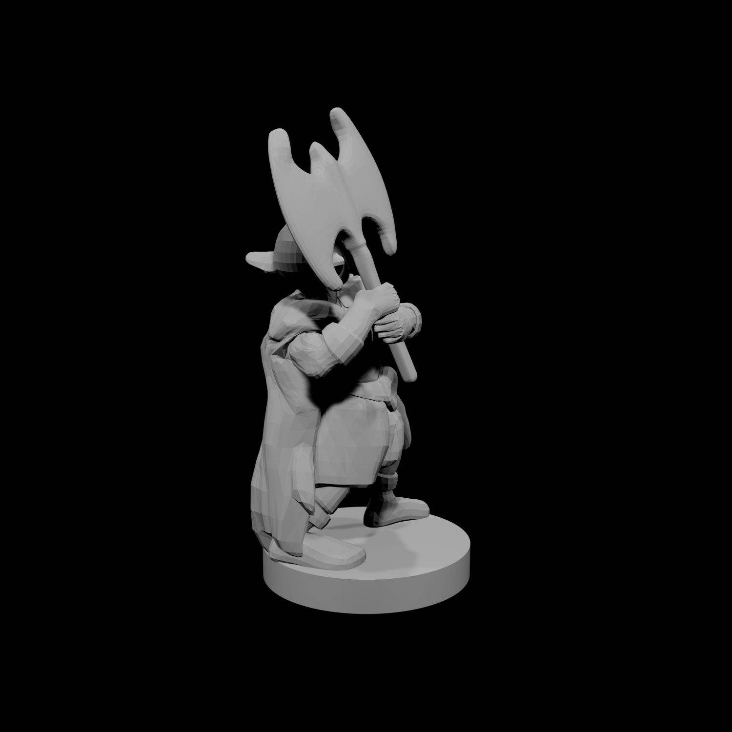 Hache de barbare Gnome des profondeurs