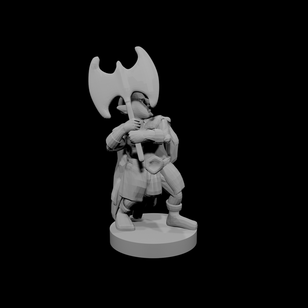 Hache de barbare Gnome des profondeurs