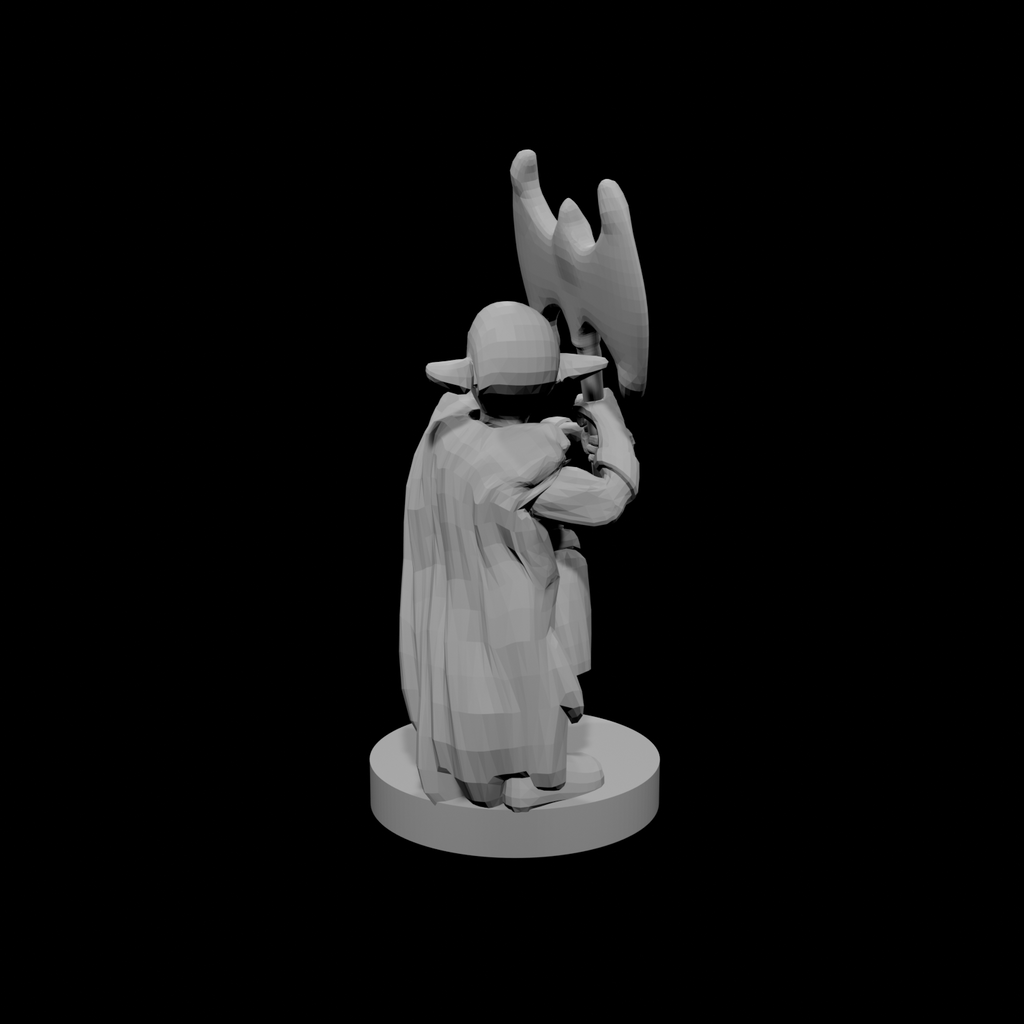Hache de barbare Gnome des profondeurs