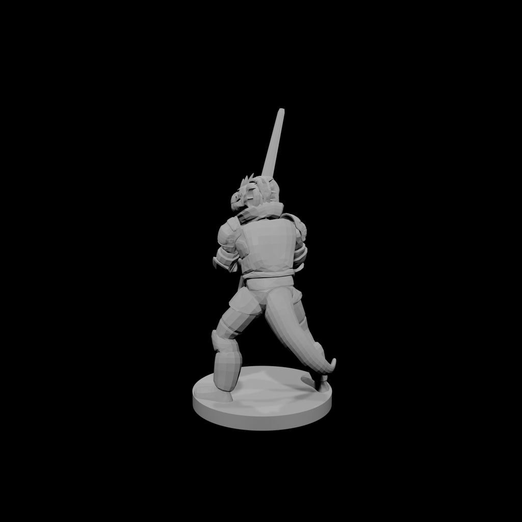 Guerrier draconide à deux mains 2 - besoin de stl