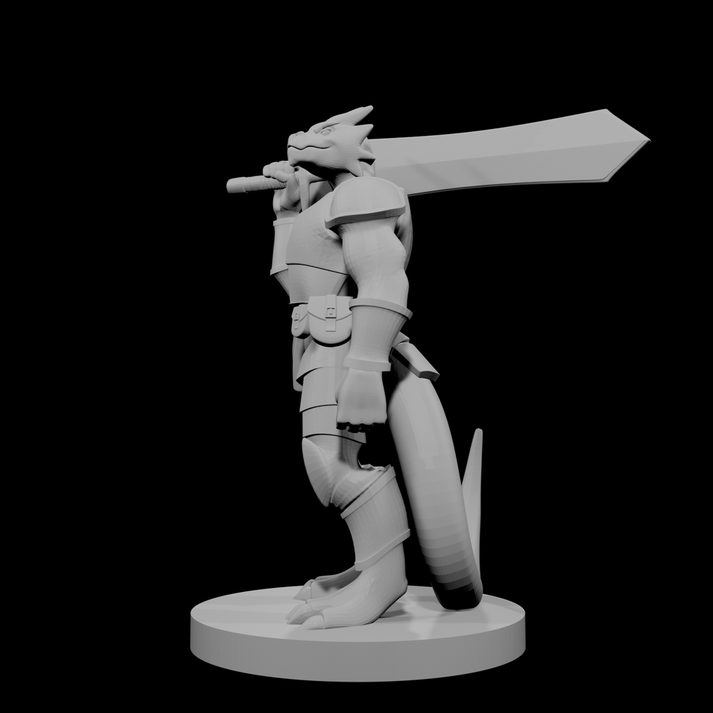 Guerrier draconien à arme lourde 4