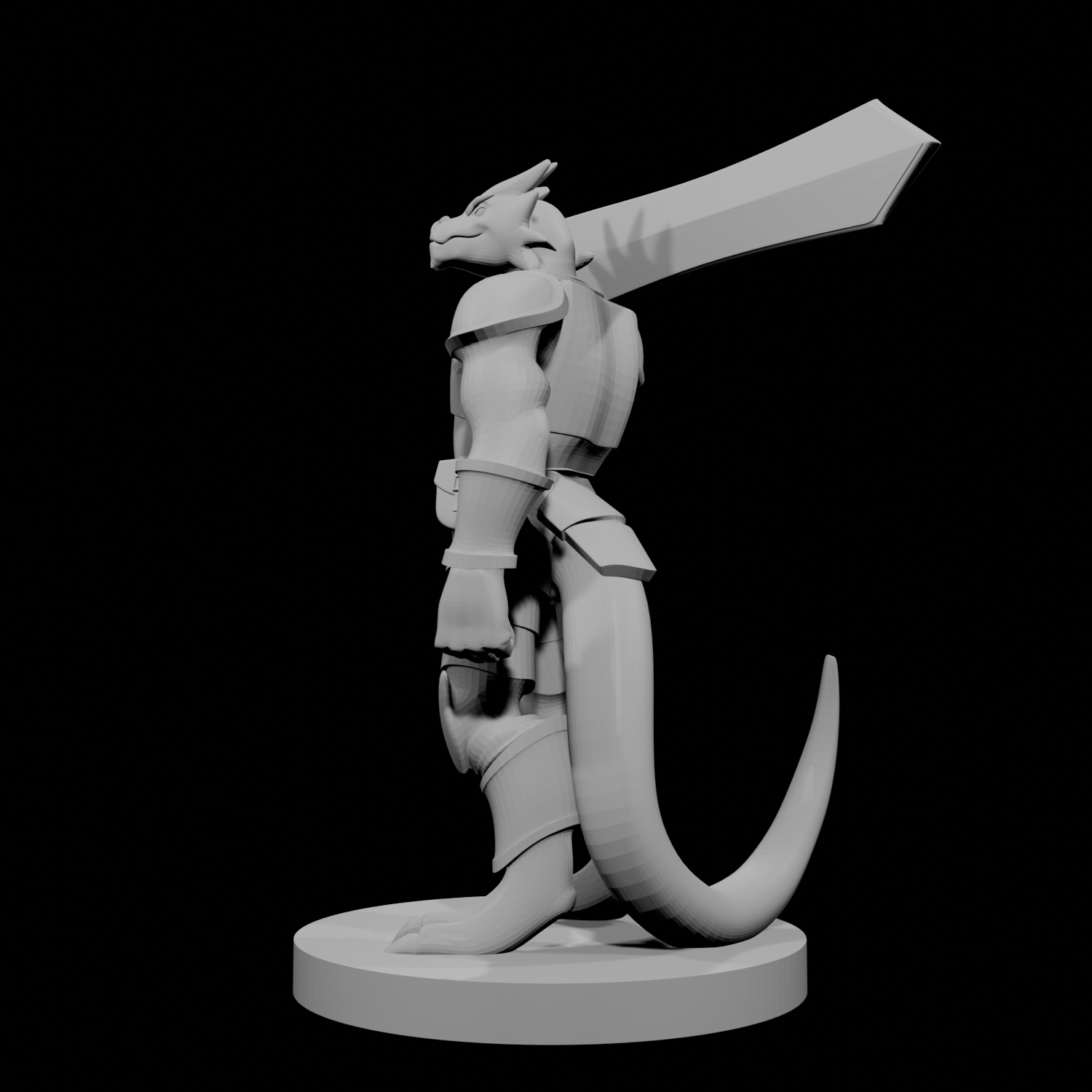 Guerrier draconien à arme lourde 4