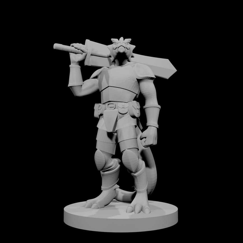 Guerrier draconien à arme lourde 4