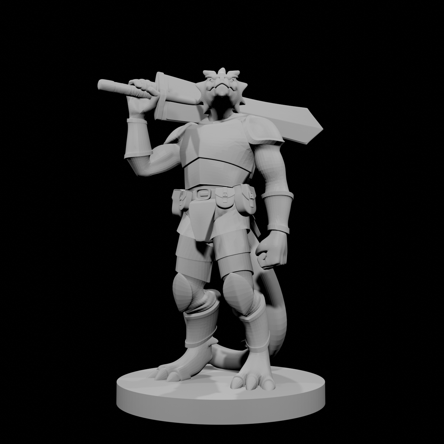 Guerrier draconien à arme lourde 4