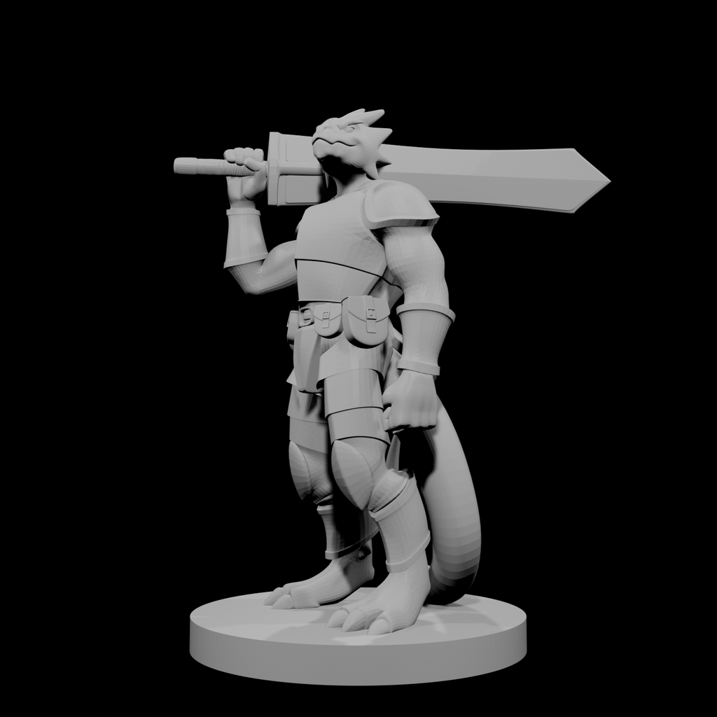 Guerrier draconien à arme lourde 4