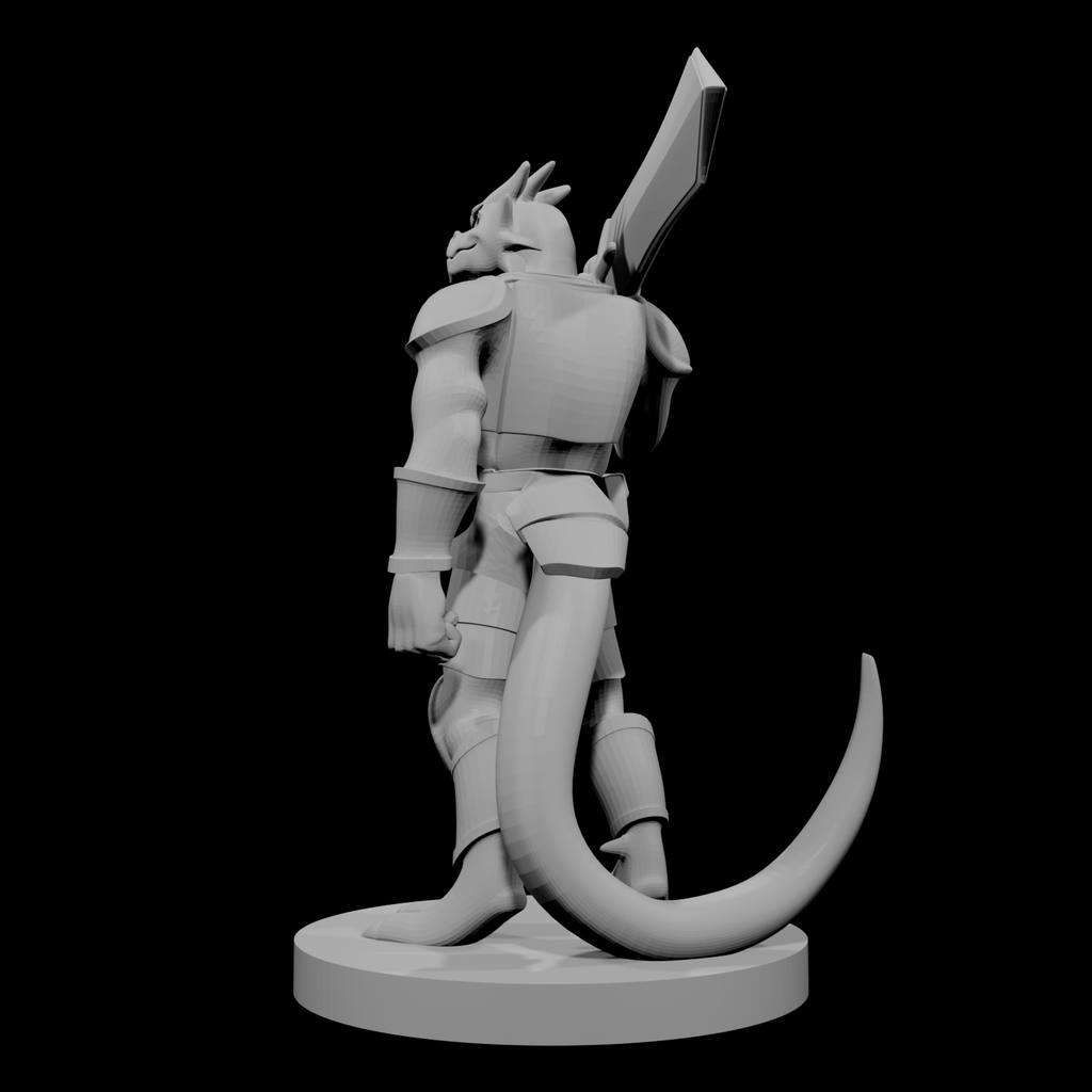 Guerrier draconien à arme lourde 4