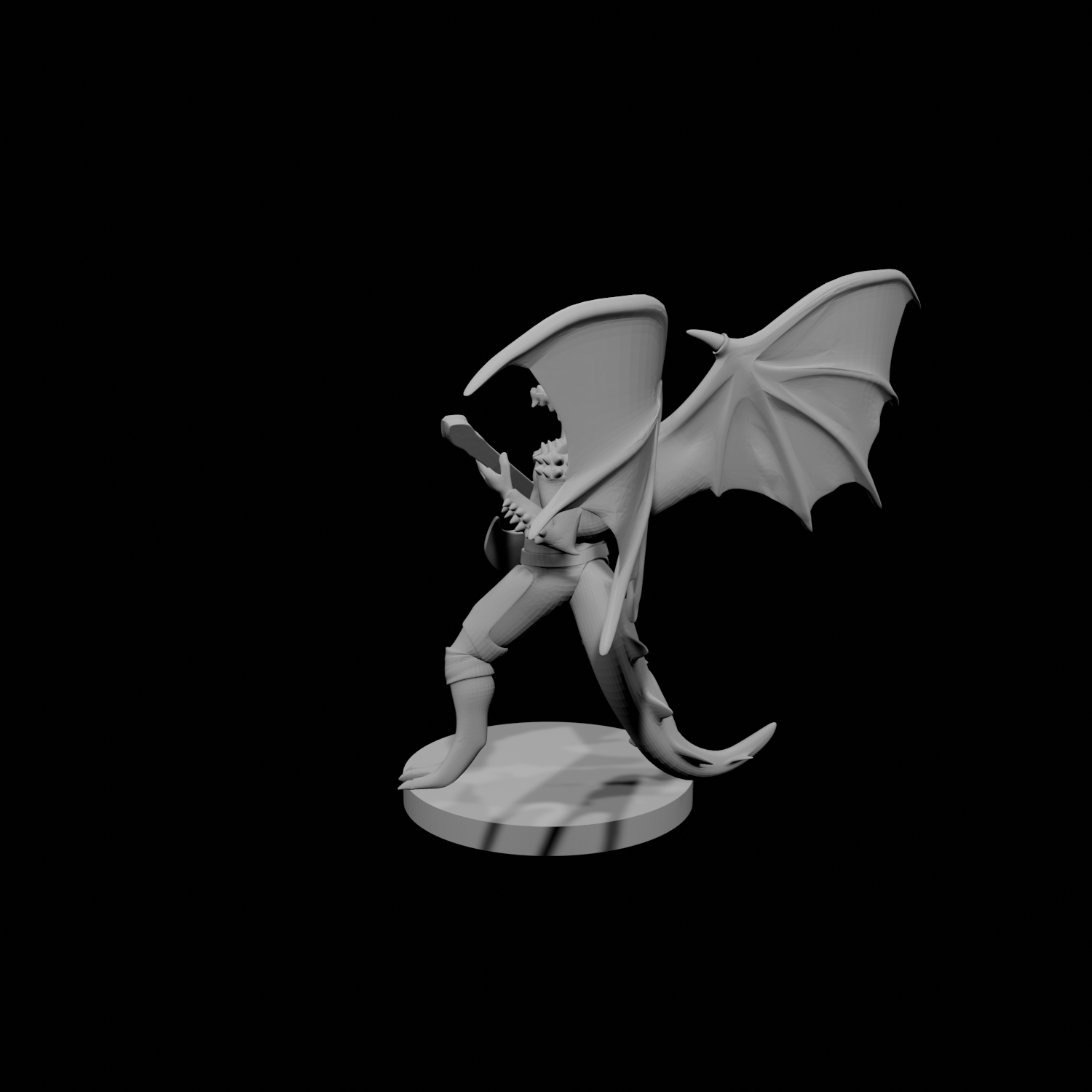 Barde Draconide Mâle avec Hache-Guitare