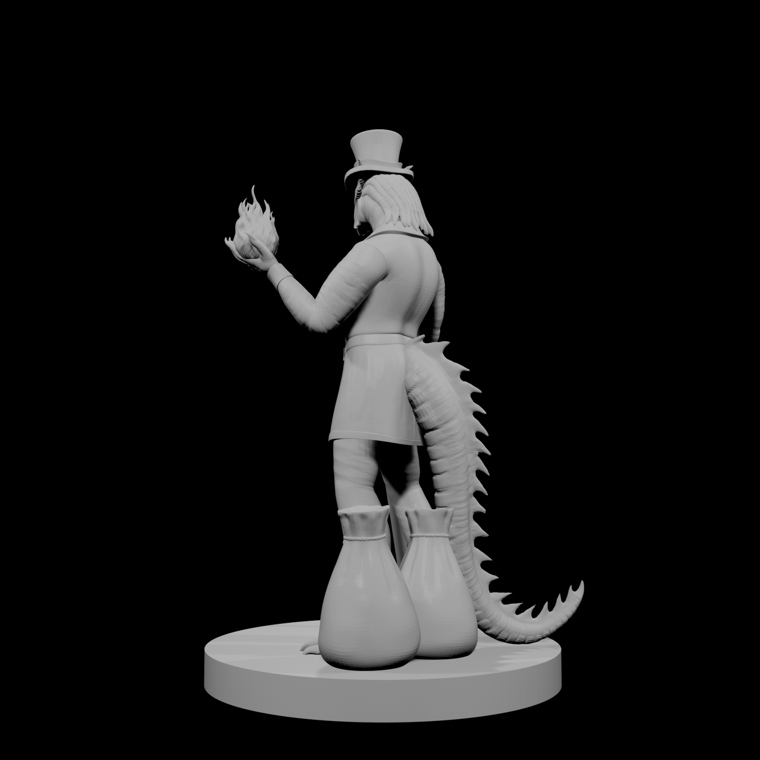 Sorcier Homme Draconide 5 avec queue 2