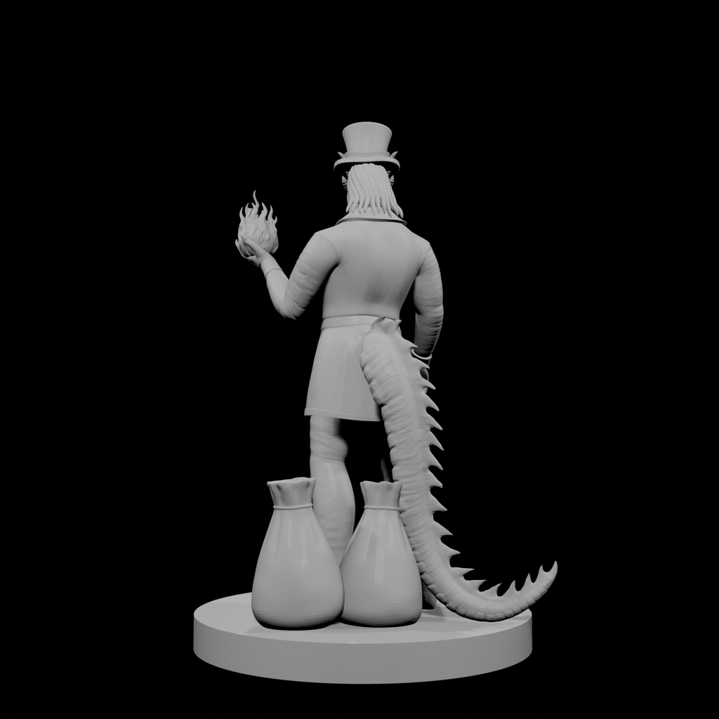Sorcier Homme Draconide 5 avec queue 2
