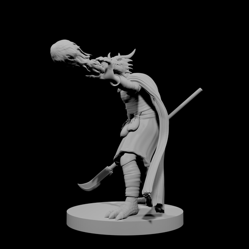 Dragonborn Sorcerer 4 with Glaive