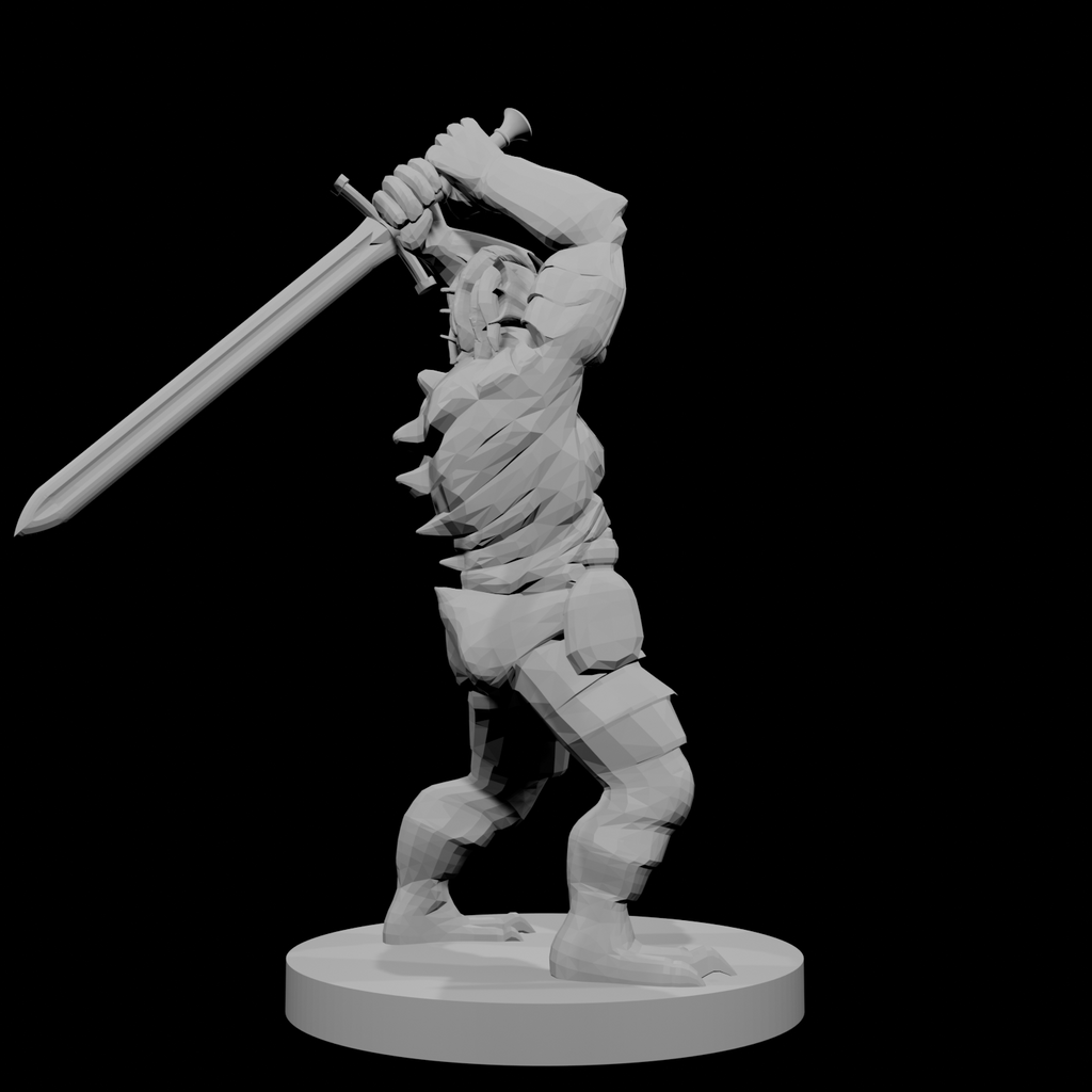 Barbare draconide avec épée