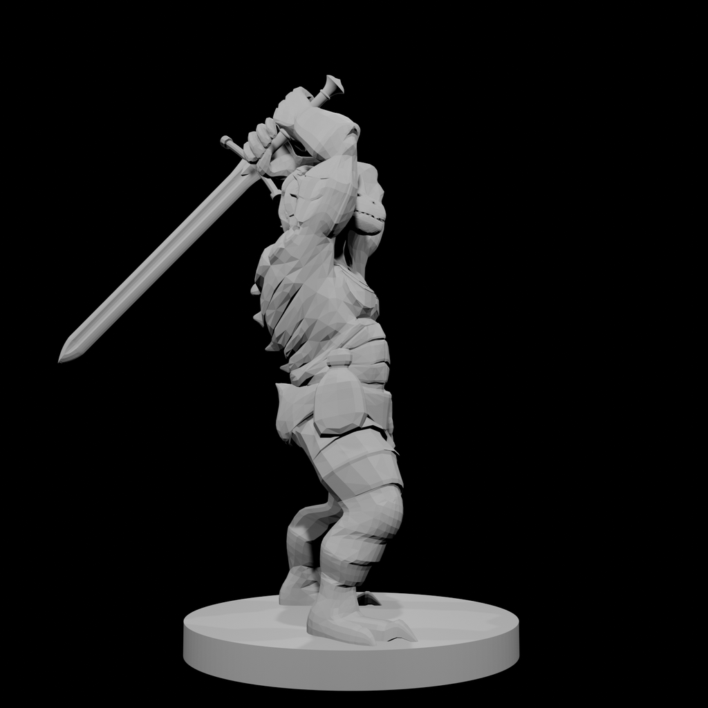 Barbare draconide avec épée