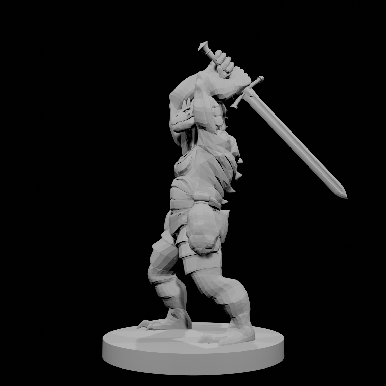 Barbare draconide avec épée