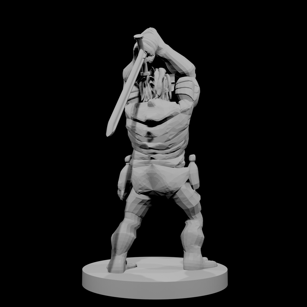 Barbare draconide avec épée