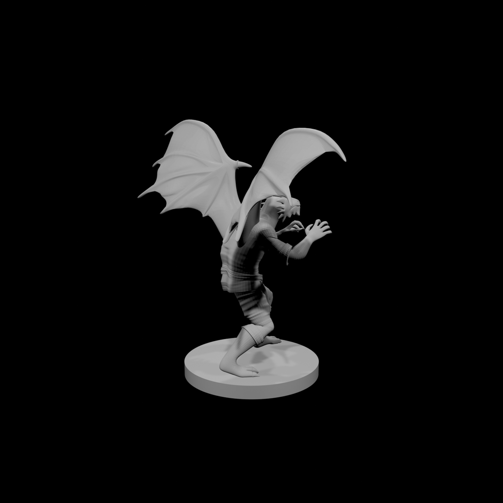 Moine mâle draconide 2 avec des ailes