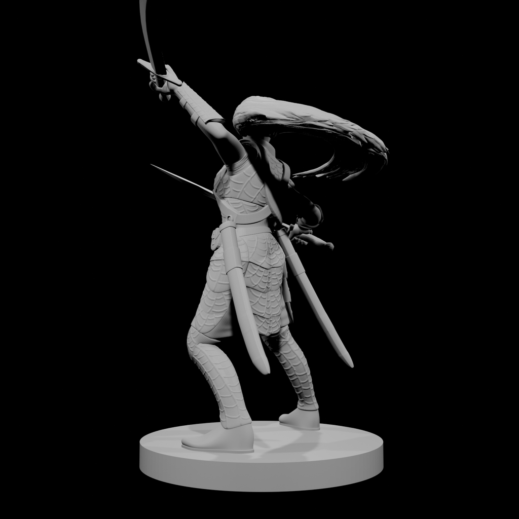 Drow Female Bladesinger with Scimitars