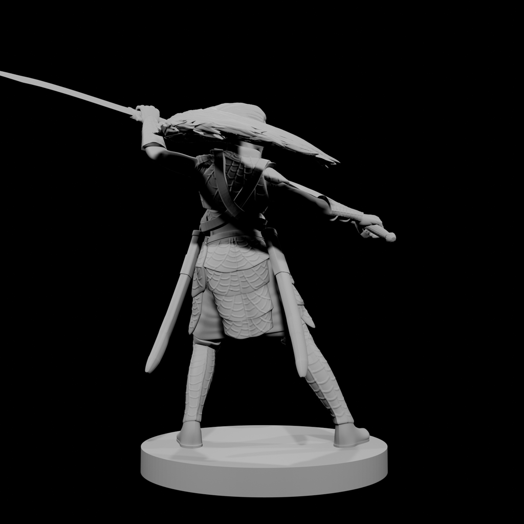 Drow Female Bladesinger with Scimitars
