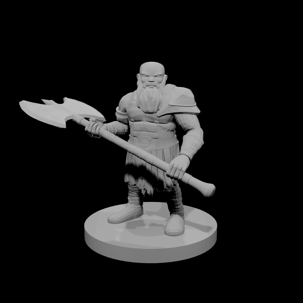 Dwarf Barbarian with Great Axe
