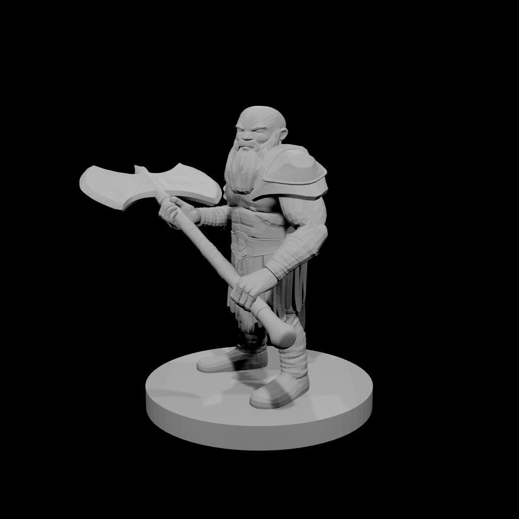 Dwarf Barbarian with Great Axe