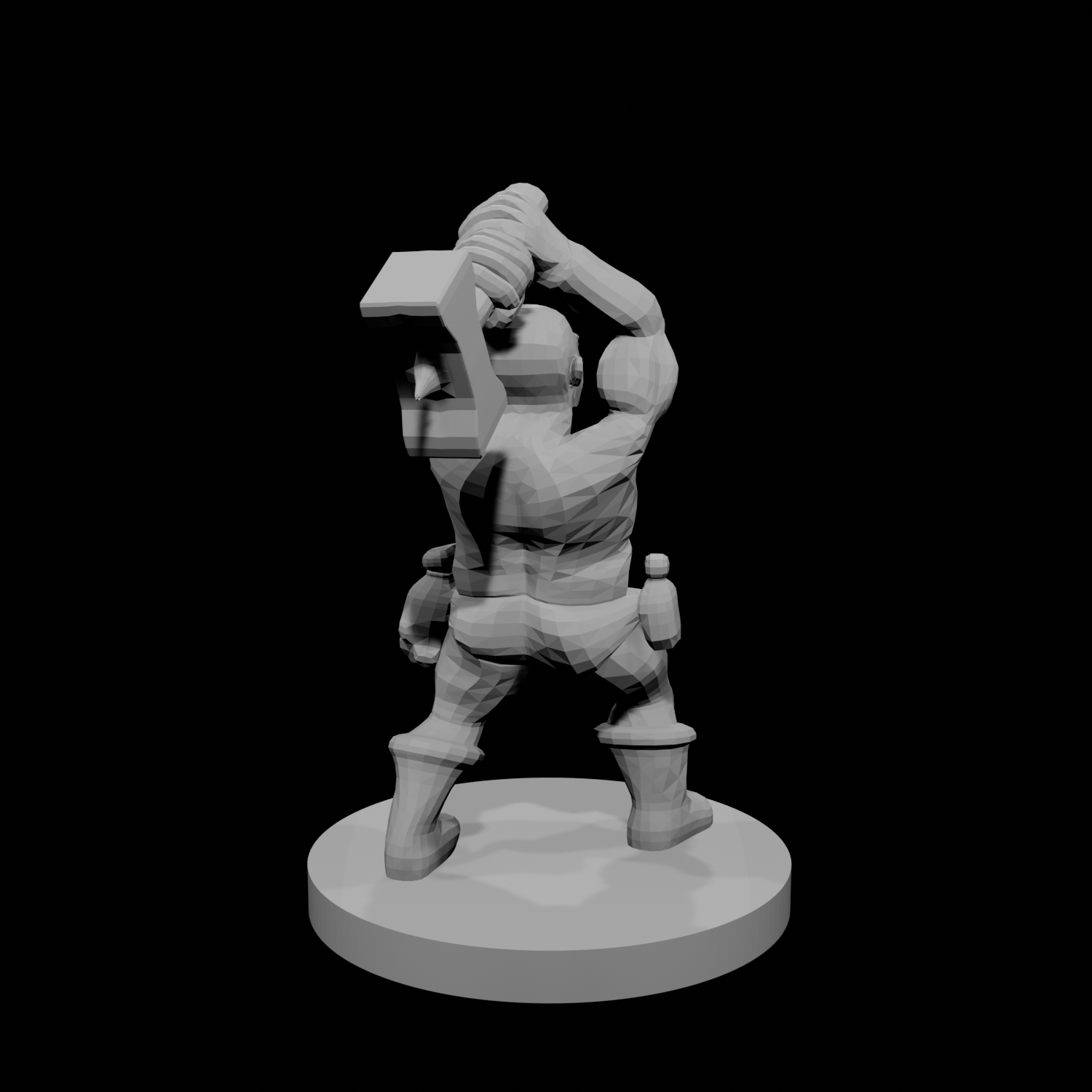 Barbare naine avec marteau de guerre