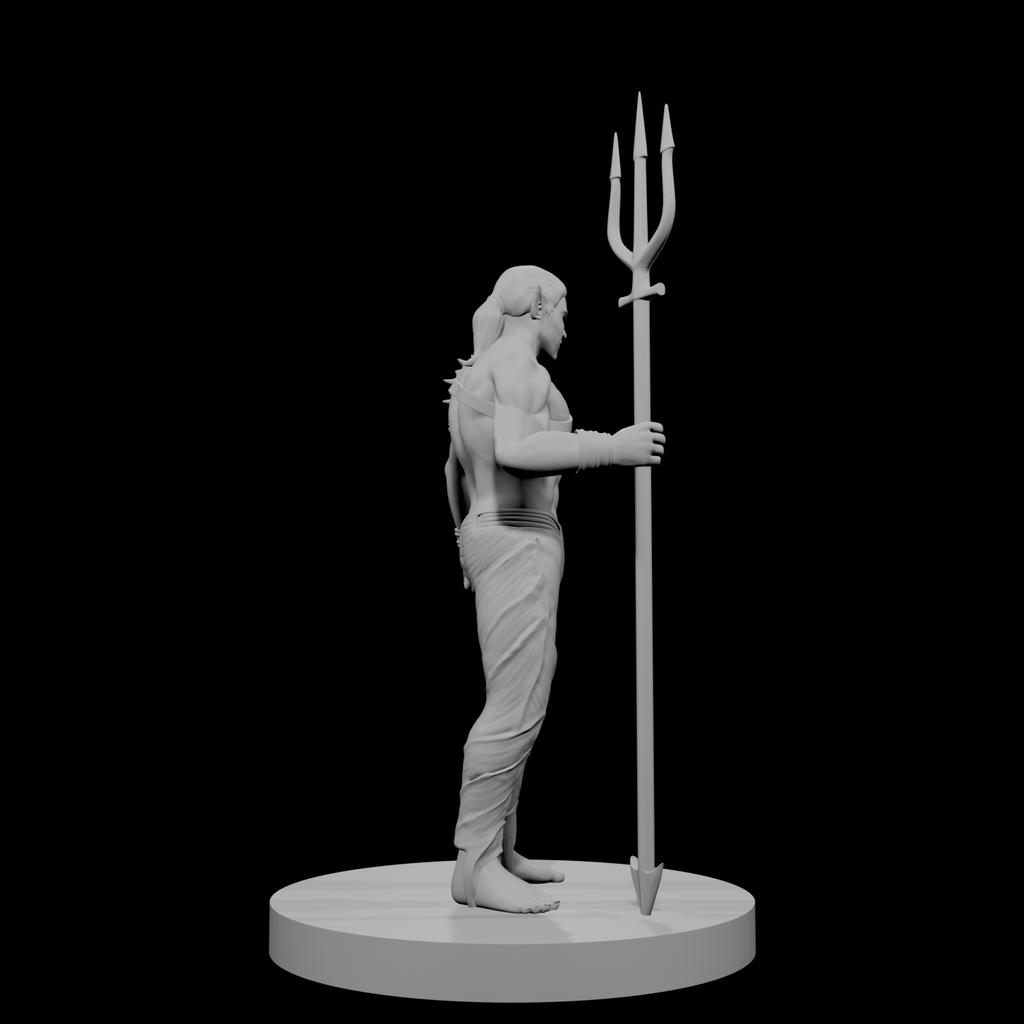 Guerrier aquatique elfe mâle