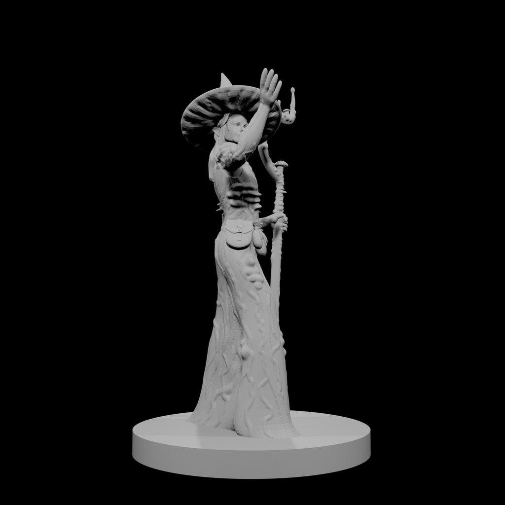 Elfe femelle Druide Cercle des Spores 2