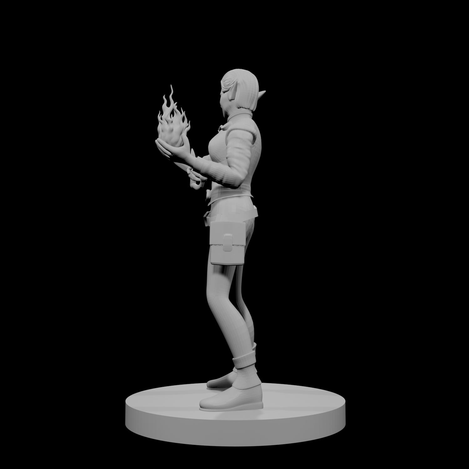 Elfe femme sorcière hexblade