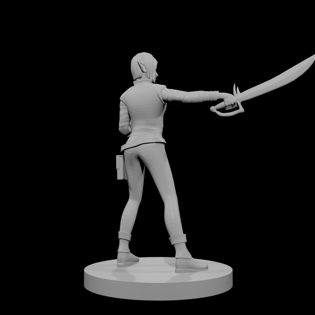 Elfe femme sorcière hexblade