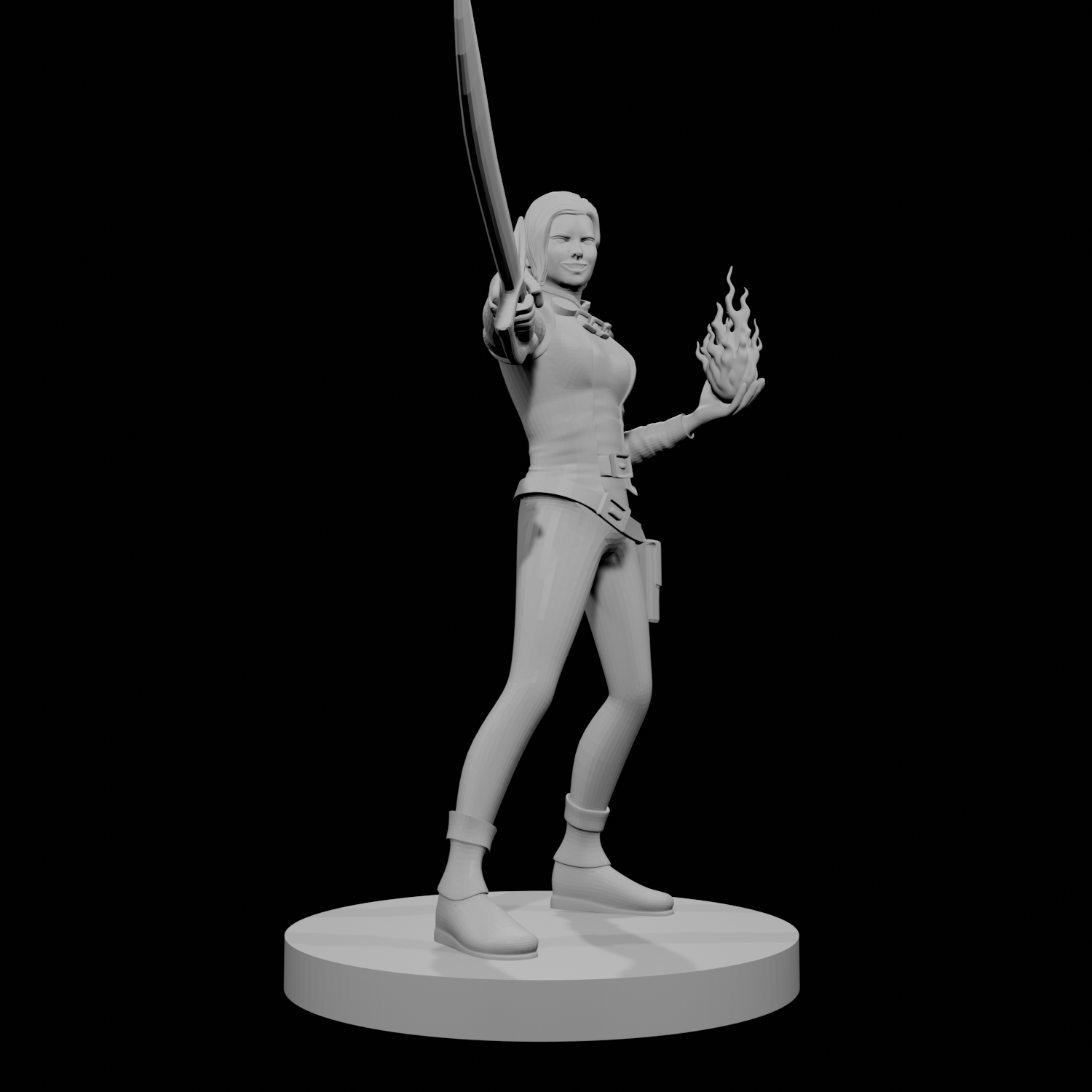 Elfe femme sorcière hexblade