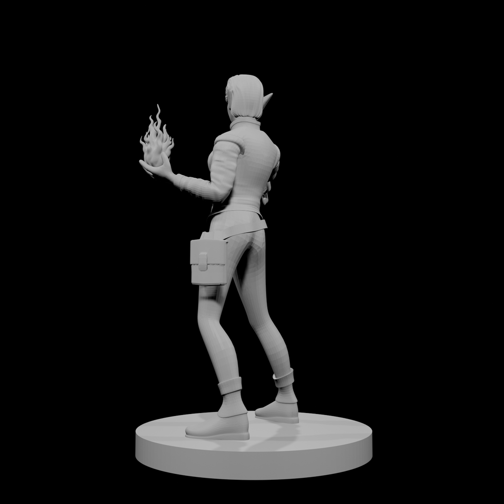 Elfe femme sorcière hexblade