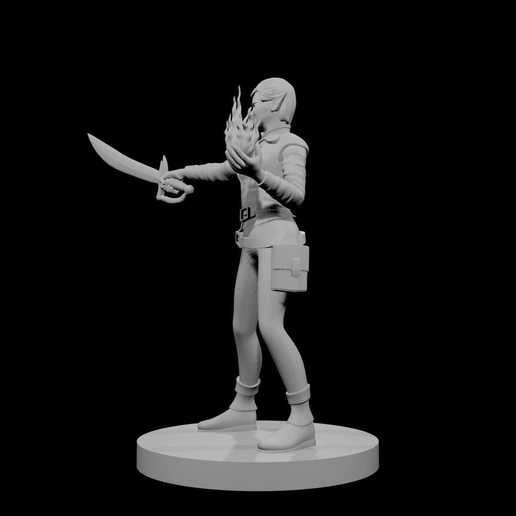 Elfe femme sorcière hexblade