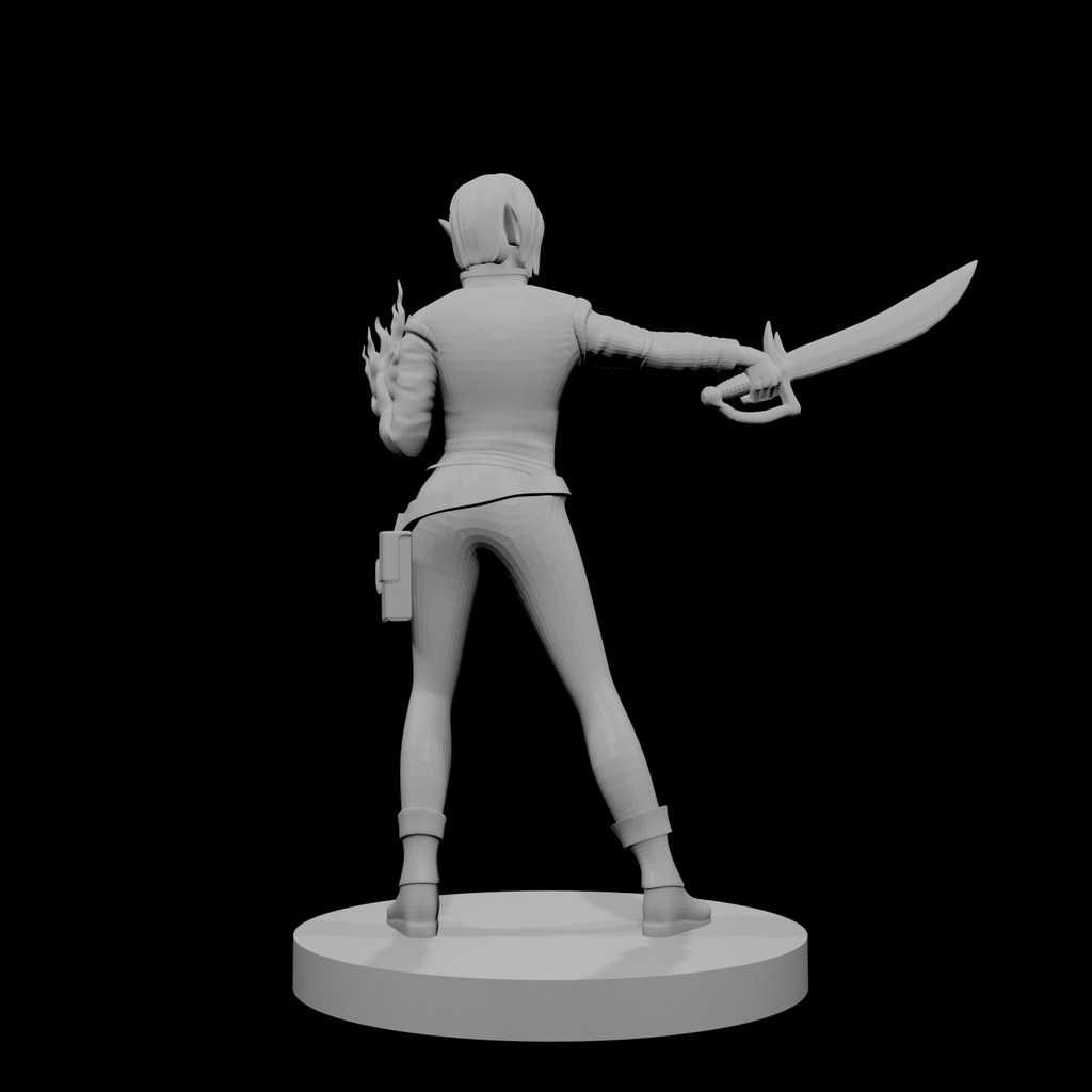 Elfe femme sorcière hexblade